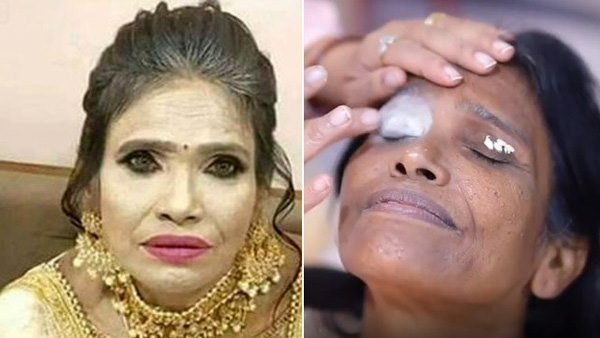 રાનૂ મંડલના મેકઅપનો અસલી ફોટો આવ્યો સામે