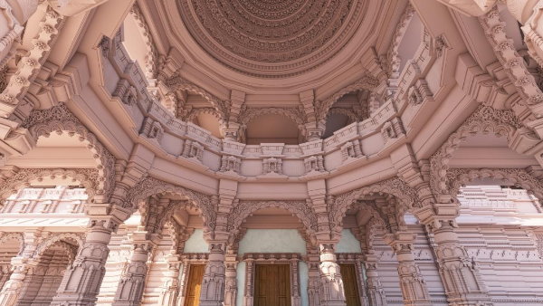 મંદિર લગભગ 221 પિલર પર ઉભુ હશે
