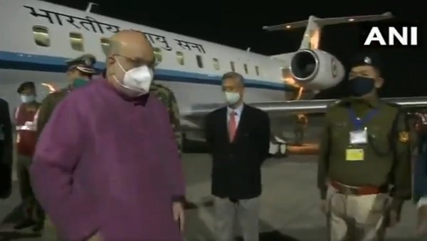 કોલકાતા પહોંચ્યા અમિત શાહ
