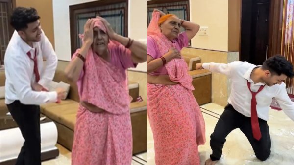 દાદી અને પૌત્રનો ડાંસ છવાઈ ગયો