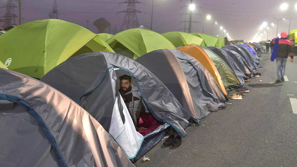 Singhu border Singhu border